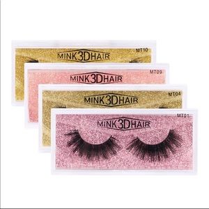 3D real mink hair fake eyelashes
